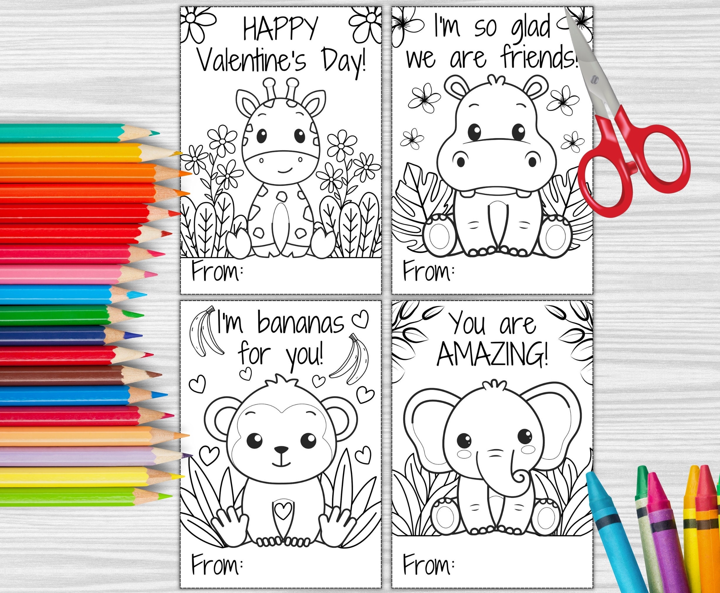 Free Printable Valentines To Color