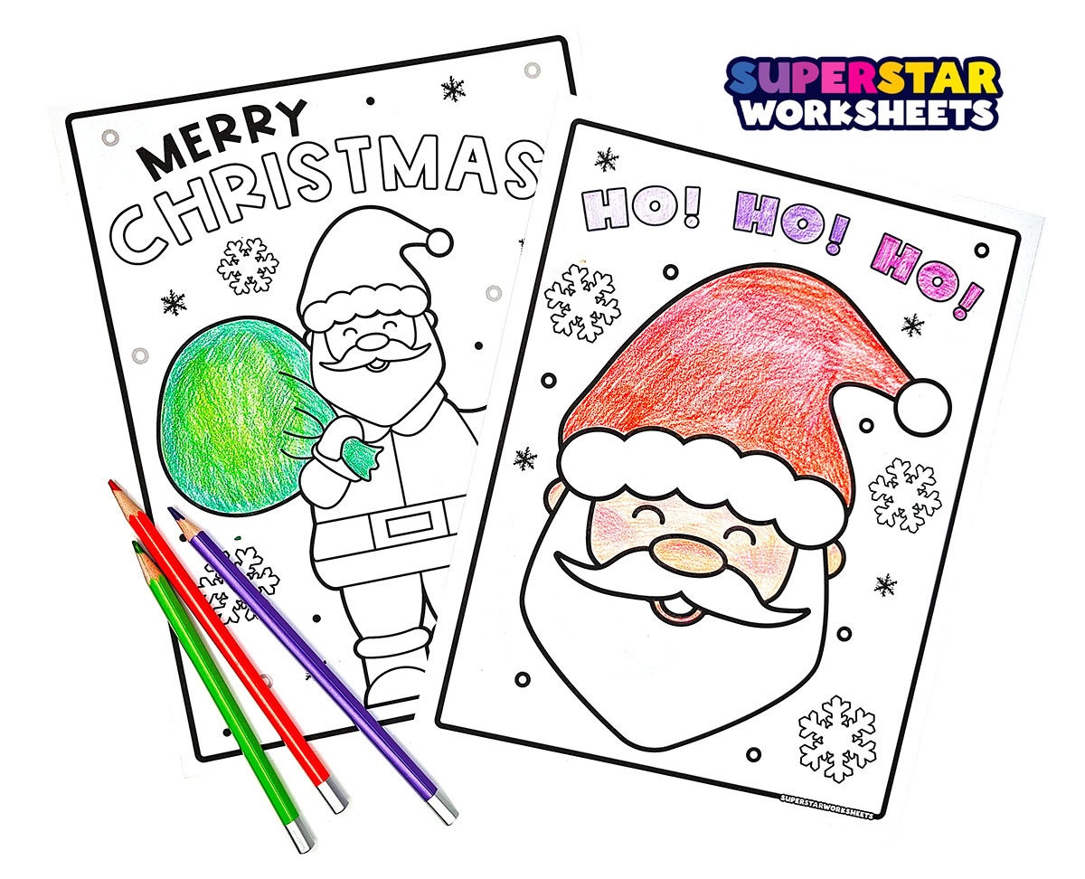 Free Printable Santa Coloring Pages