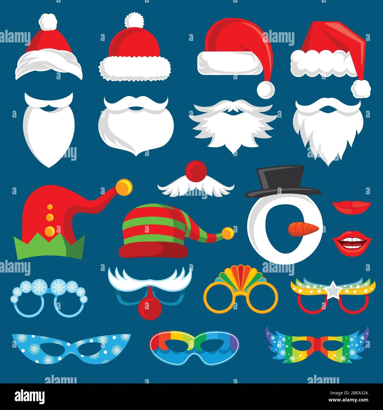 Santa Photo Top Booth Props