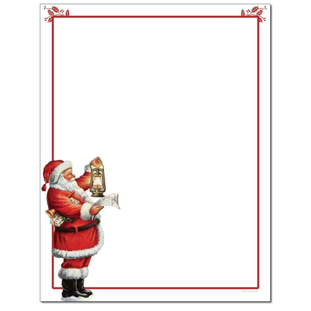 Santa s List Letterhead
