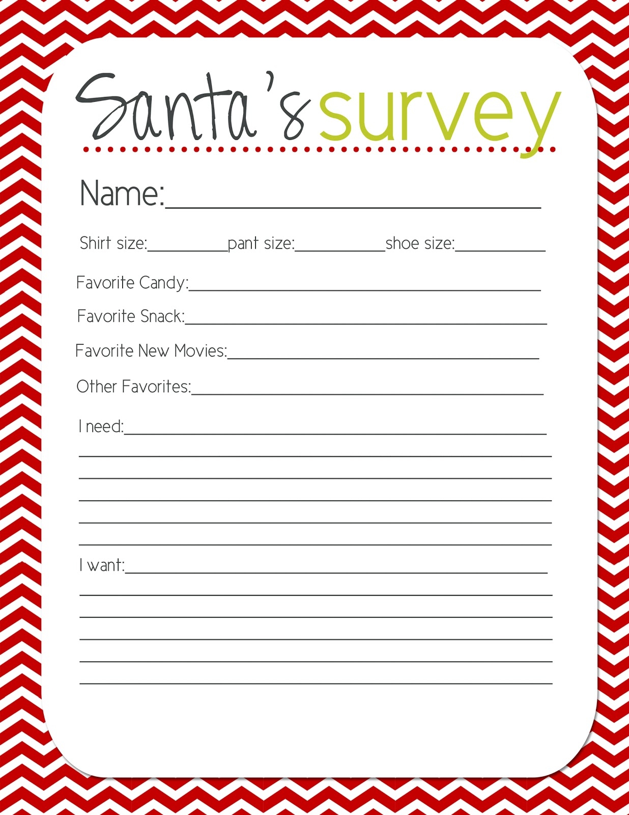 Free Secret Santa Printables