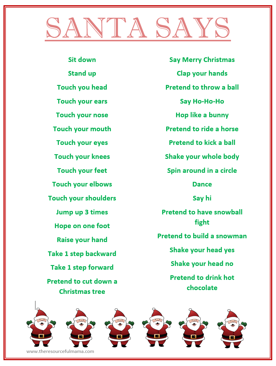 Christmas Games Free Printables