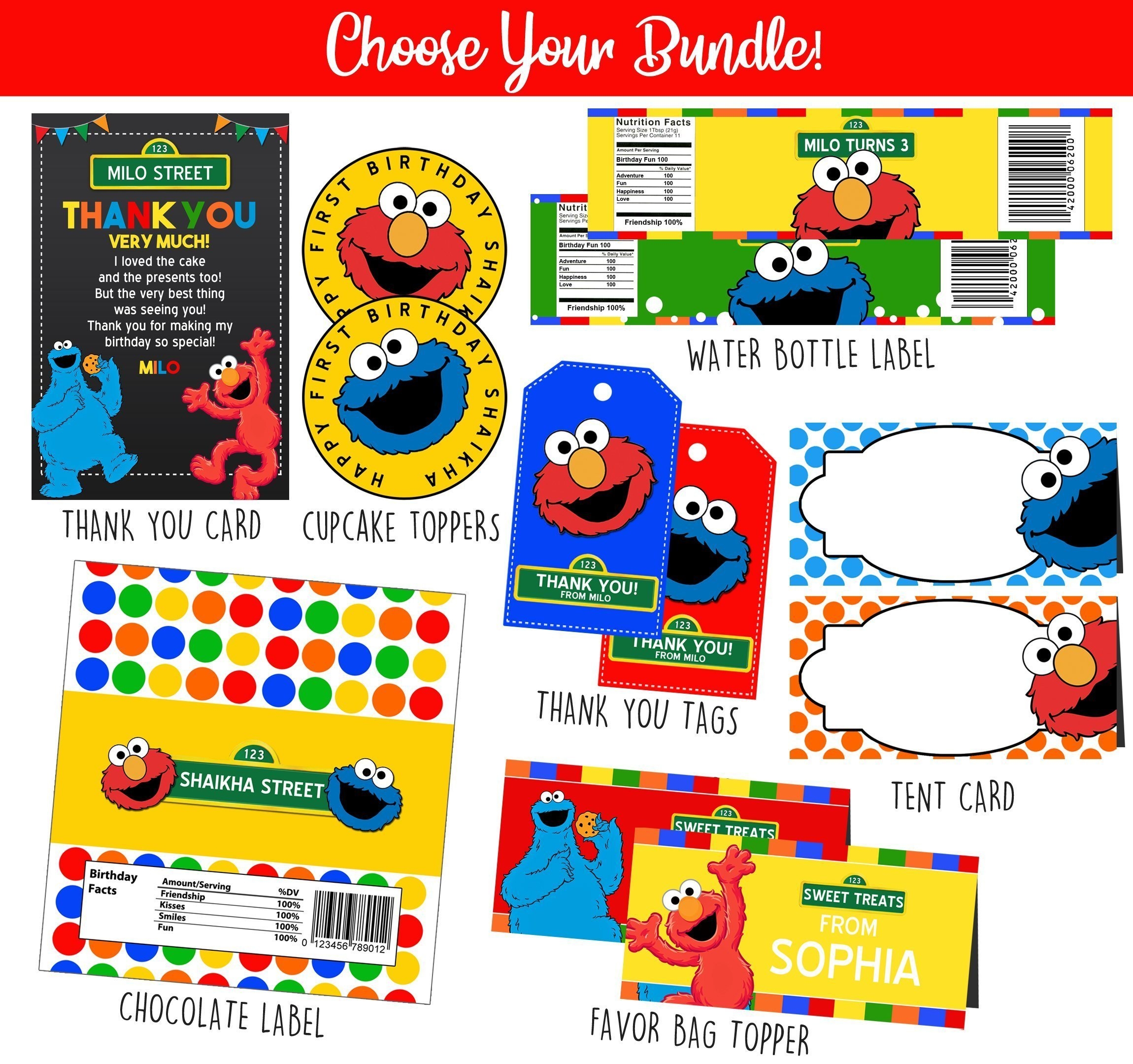 Sesame Street Party Printables My Party Templates