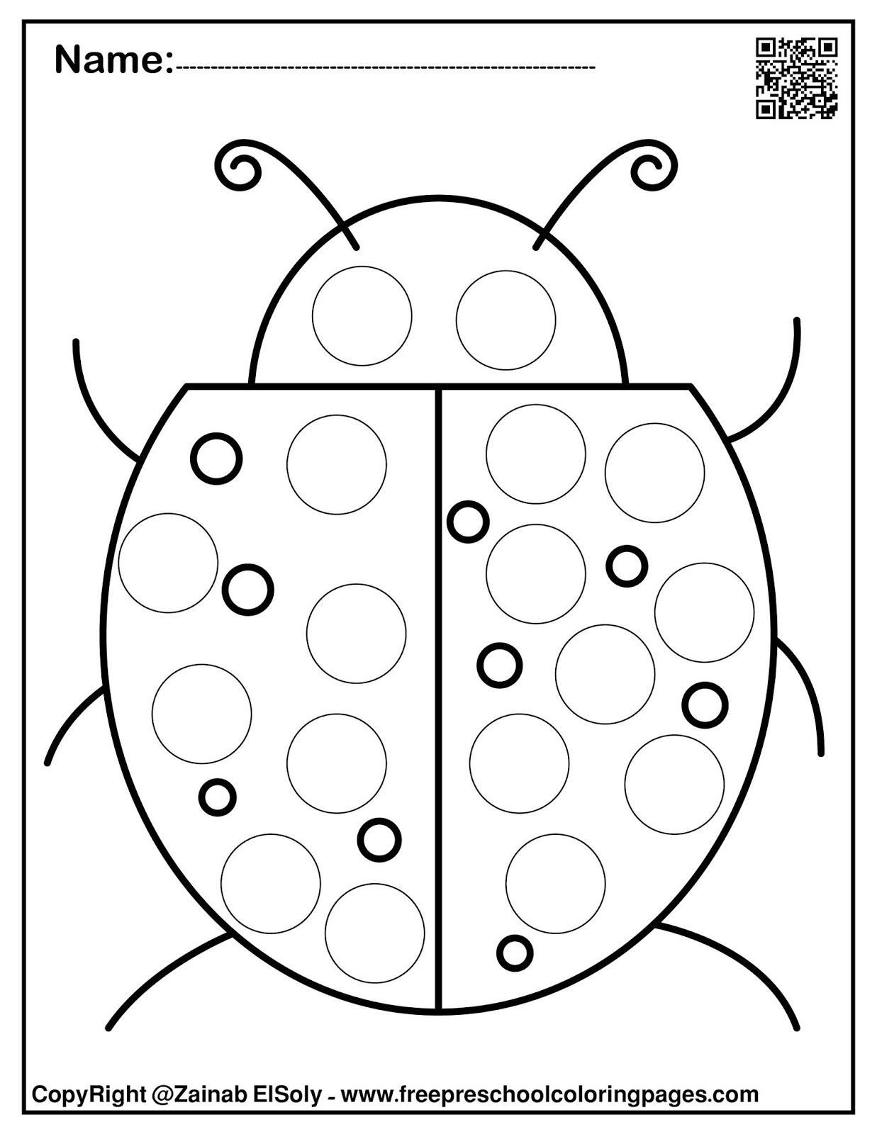 Set Of Spring Dot Marker Free Coloring Pages Worksheets Library