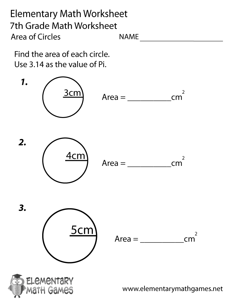 Free Printable 7th Grade Worksheets