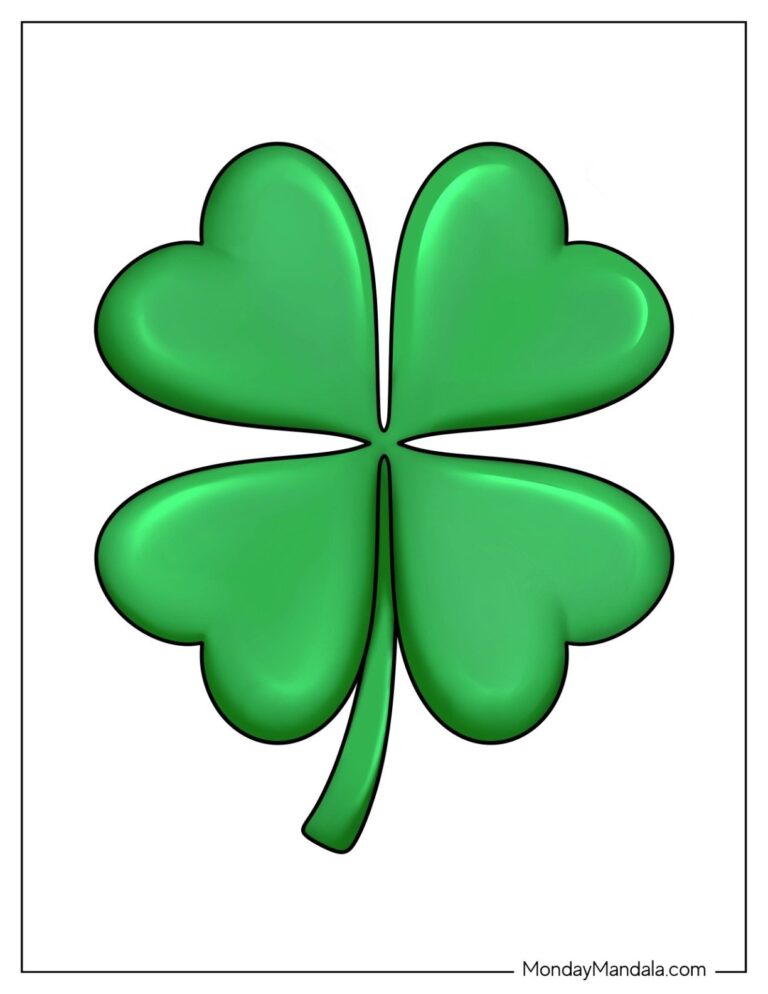 Shamrock U0026 Four Leaf Clover Templates Free Printables 