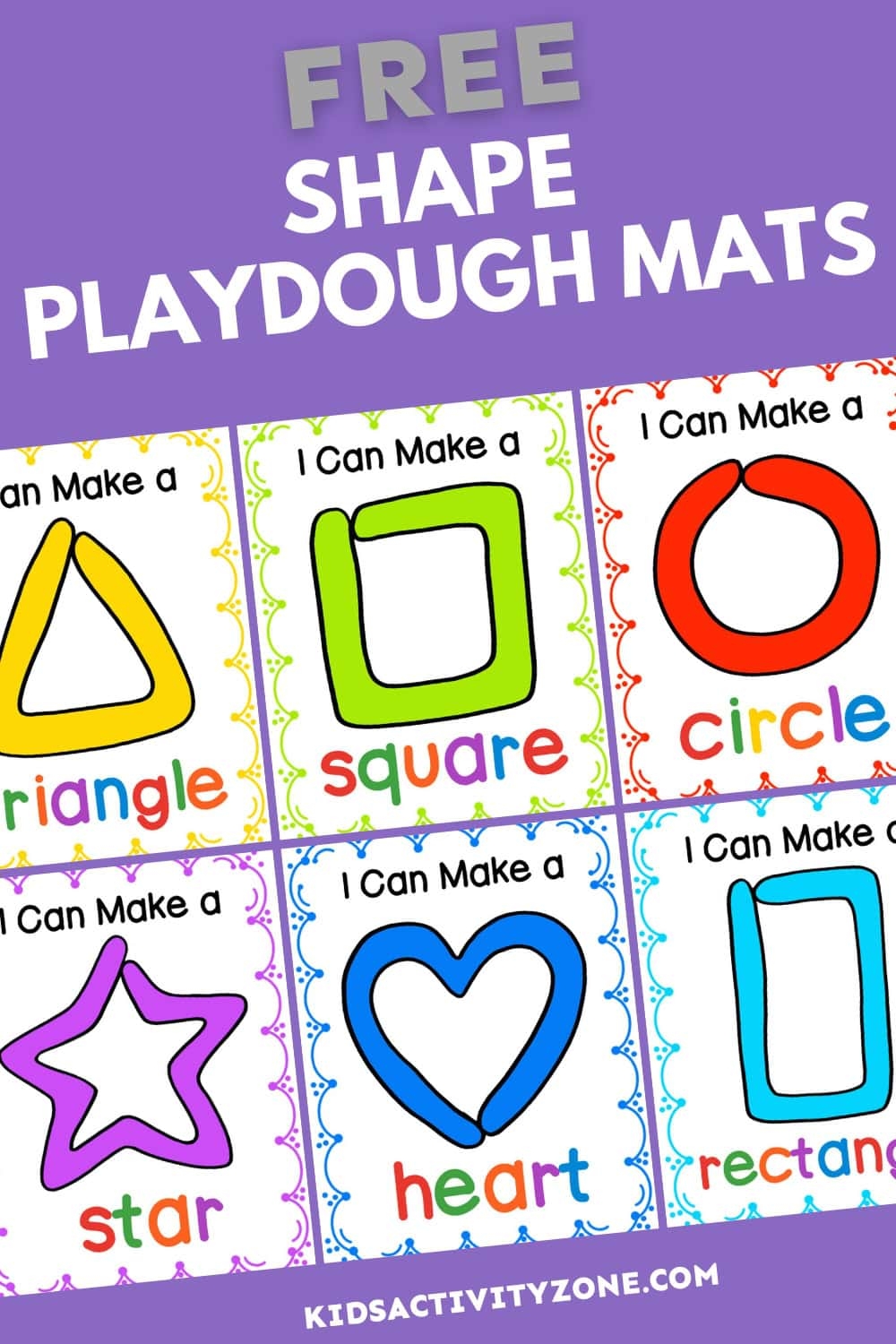Free Printable Playdough Mats Shapes