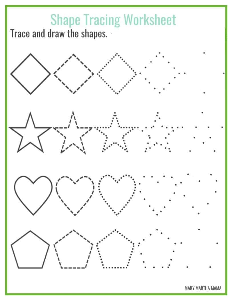 Free Printable Shapes For Preschool