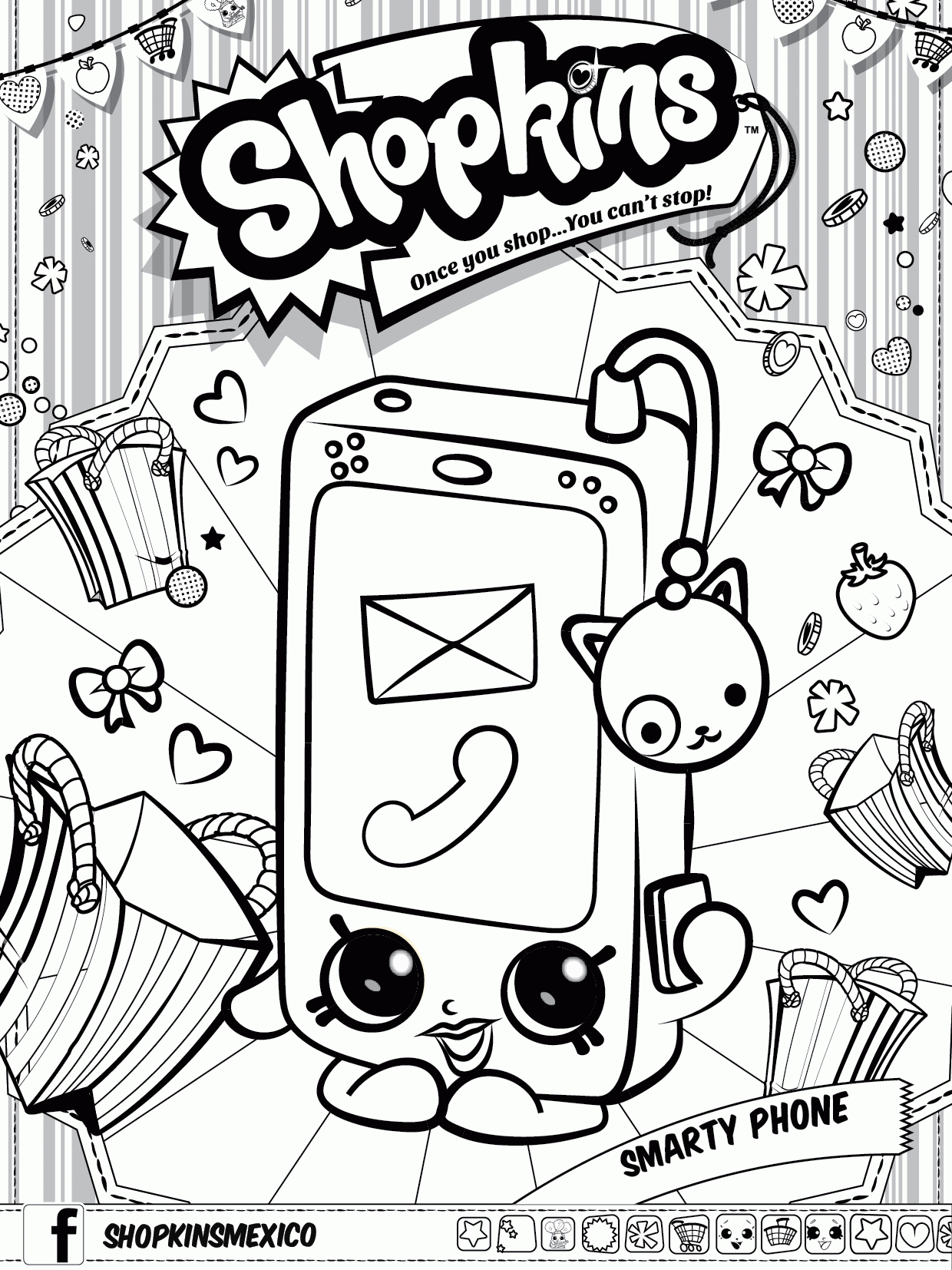 Free Printable Shopkins Colouring Pages