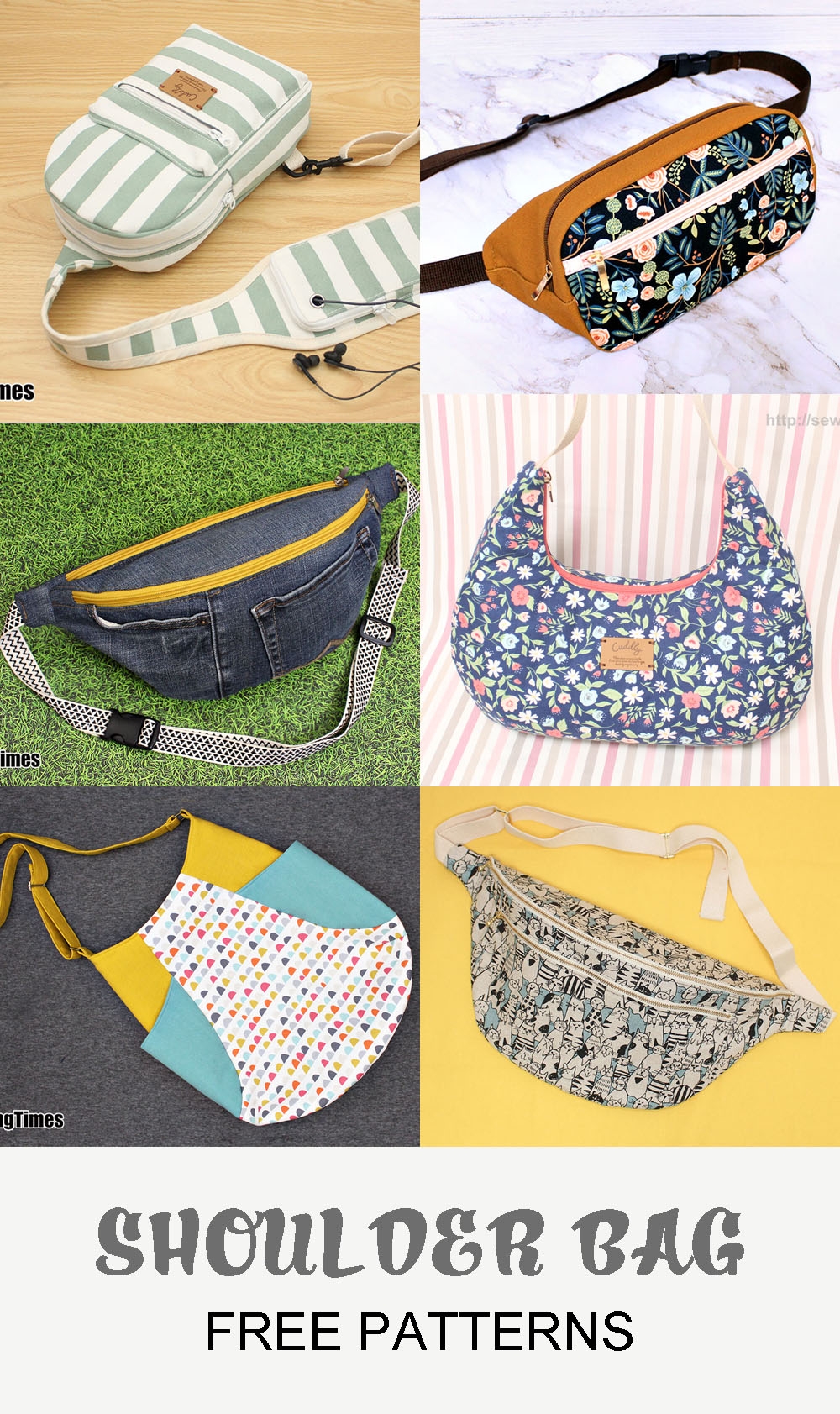 Shoulder Bag Free Patterns Diy Pouch And Bag With Sewingtimes