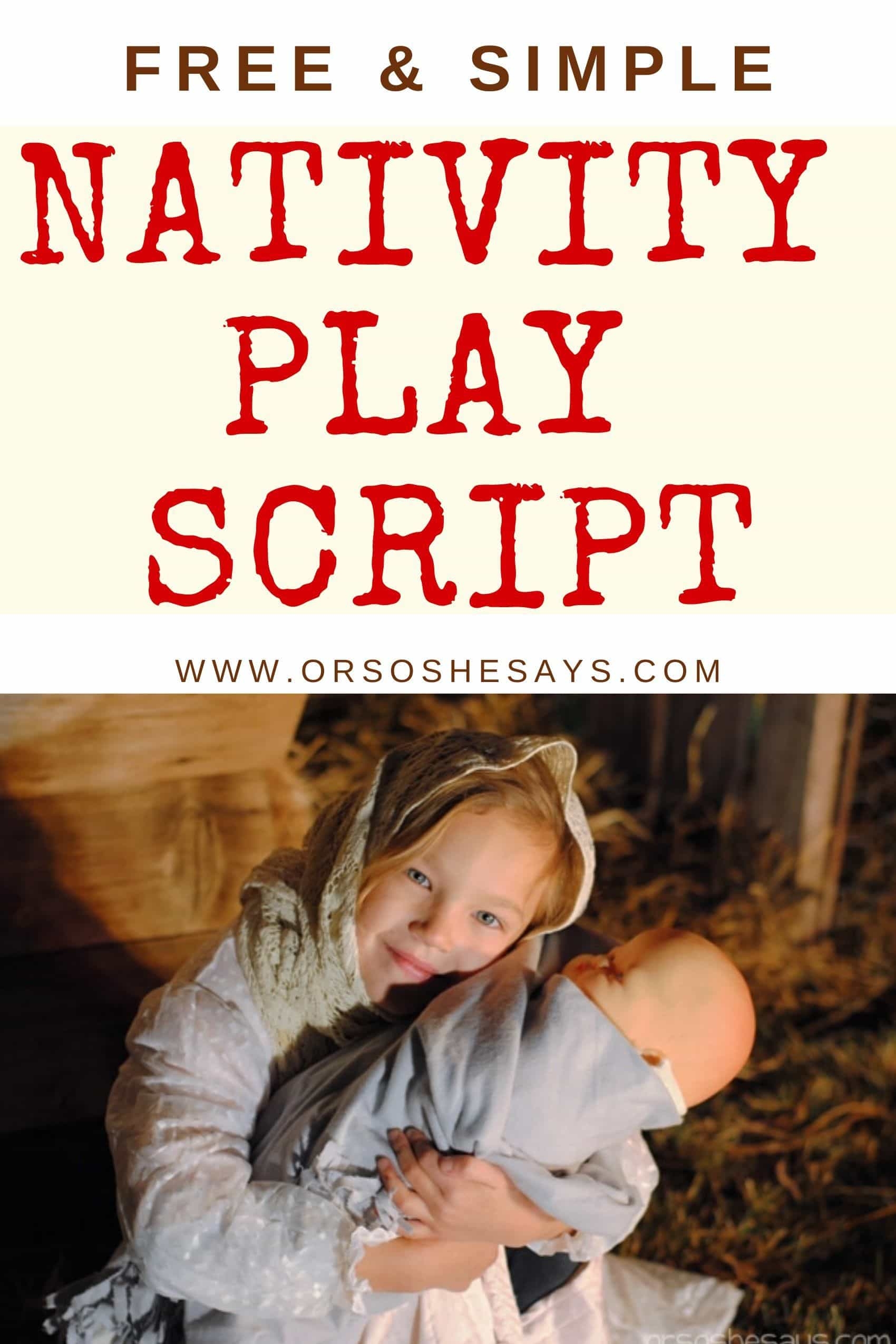 Simple Nativity Play Script For Children Totally Free 