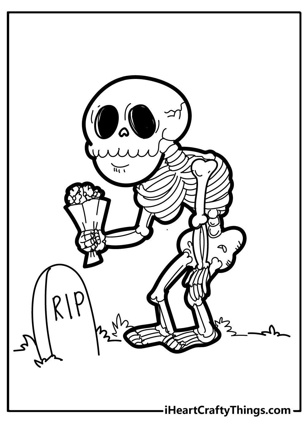 Skeleton Coloring Pages 100 Free Printables 