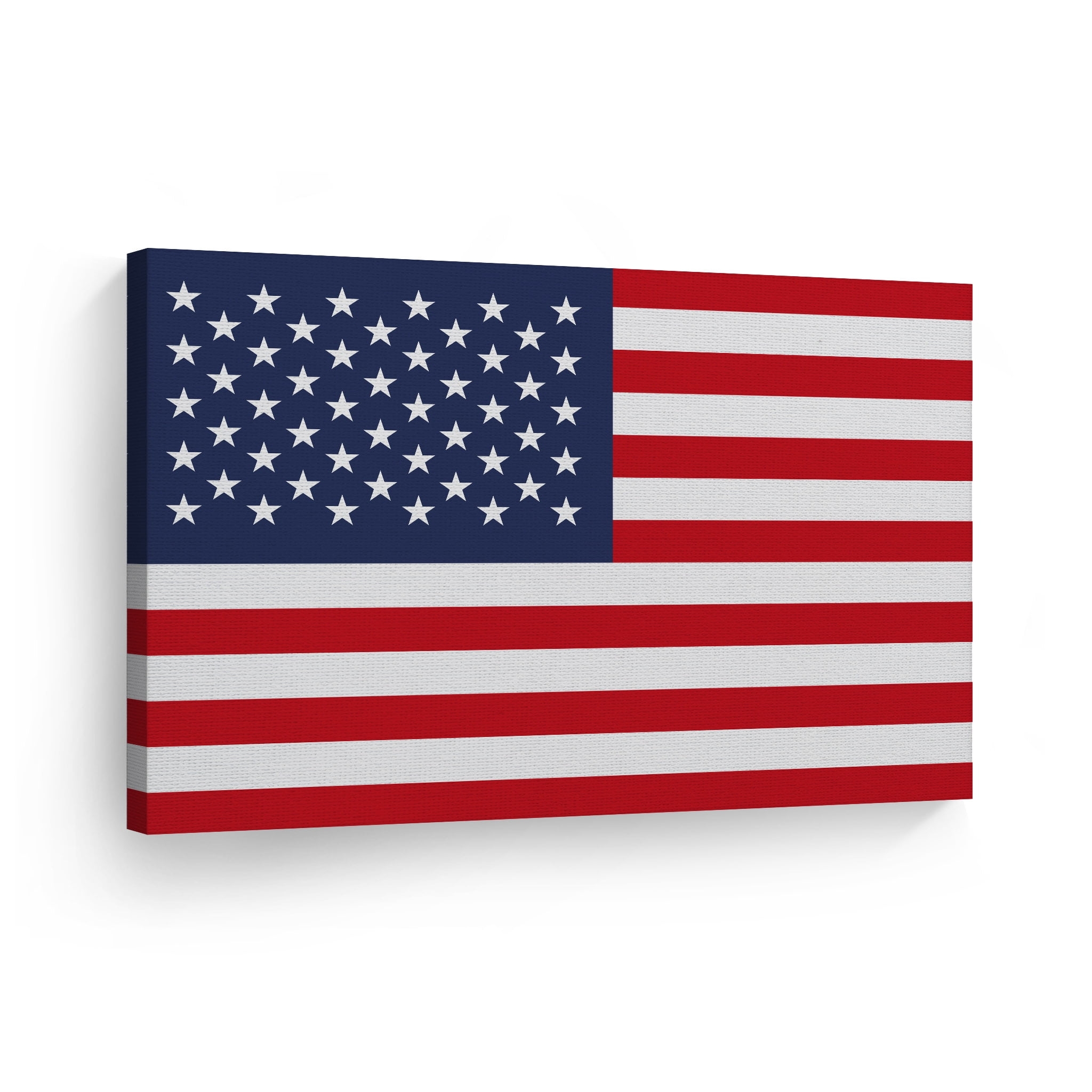 Smile Art Design American Flag CANVAS PRINT United States Canvas Wall Art USA Flag Wall Art Home Decoration Living Room Dorm Office Decor Ready To Hang Made In The USA 11x17 Walmart