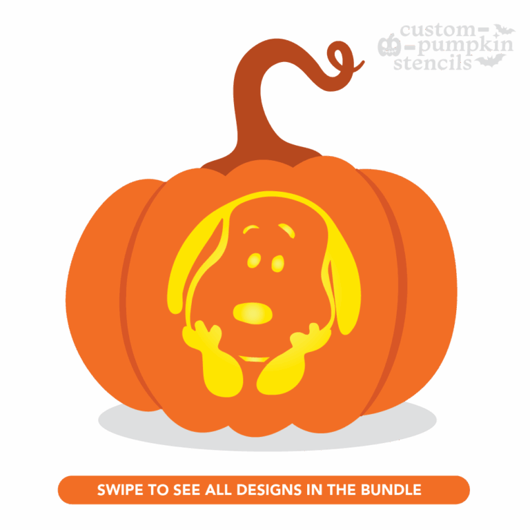 Snoopy Pumpkin Carving Stencil
