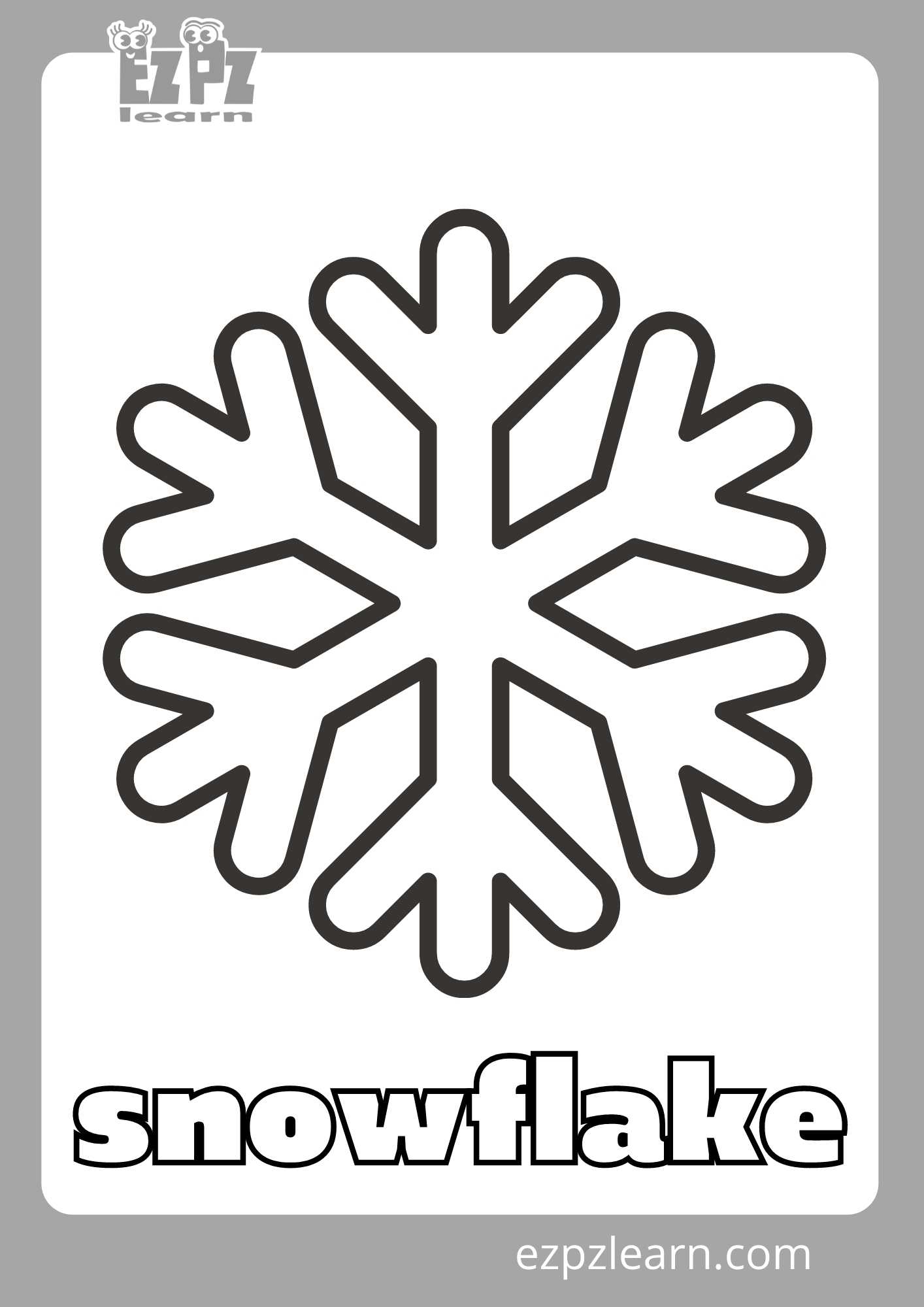 Snowflakes Coloring Pages Free Printable