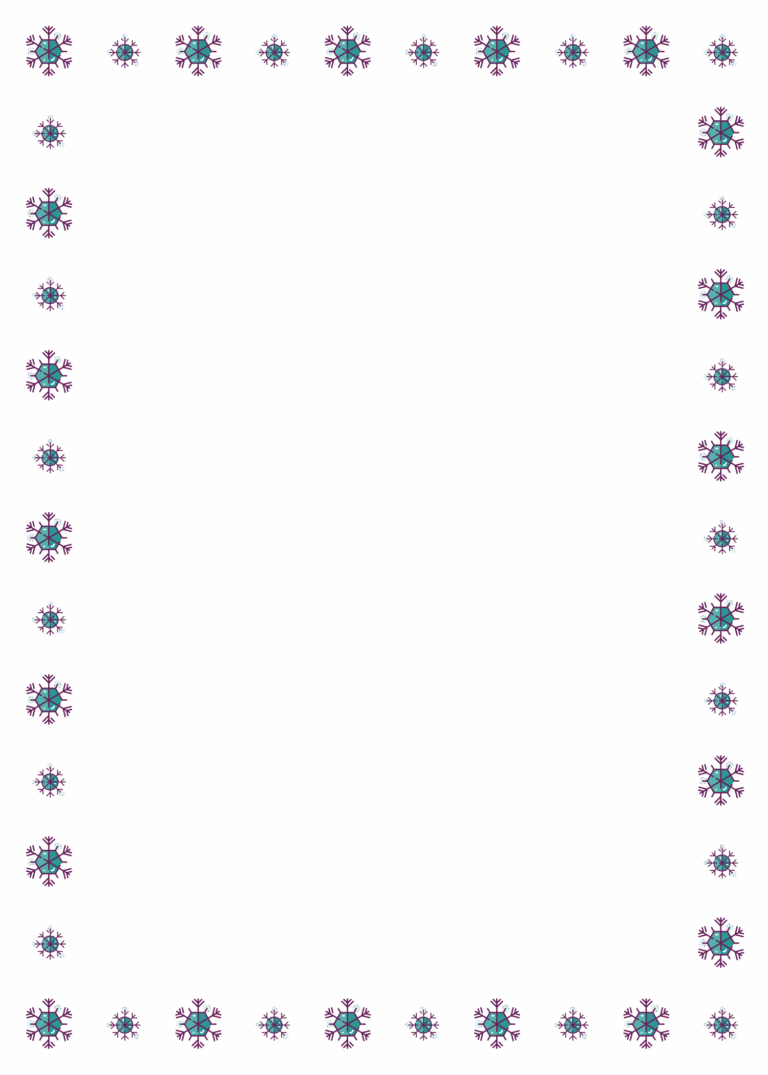 Snowflake Infinity Border Free Christmas HQ
