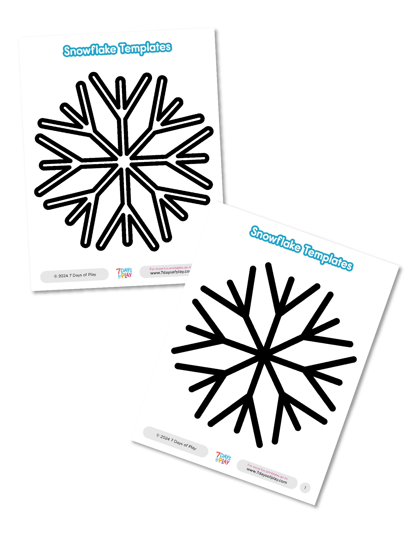 Snowflake Template Printable Free