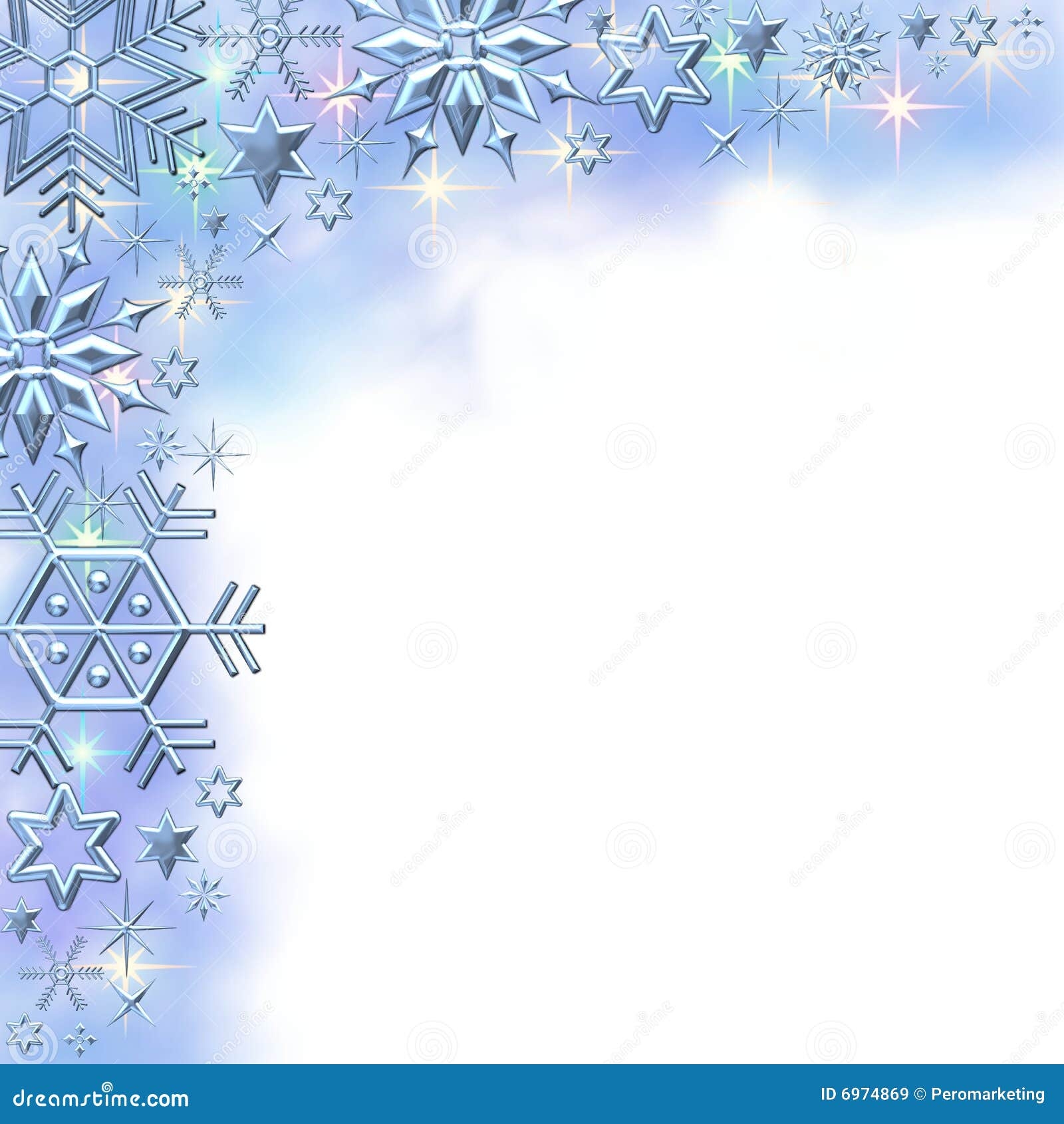Snowflake Winter Border Stock Illustration Illustration Of Border 6974869