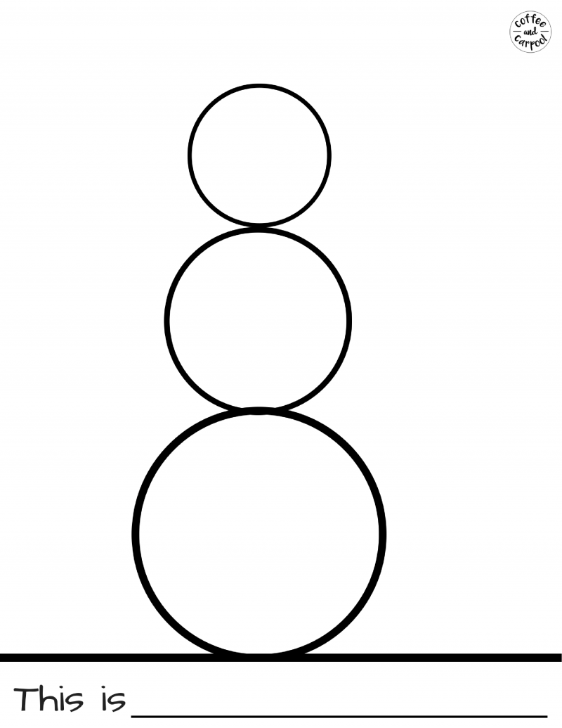 Snowman Blank Template Coffee And Carpool Intentionally Raising Kind Kids