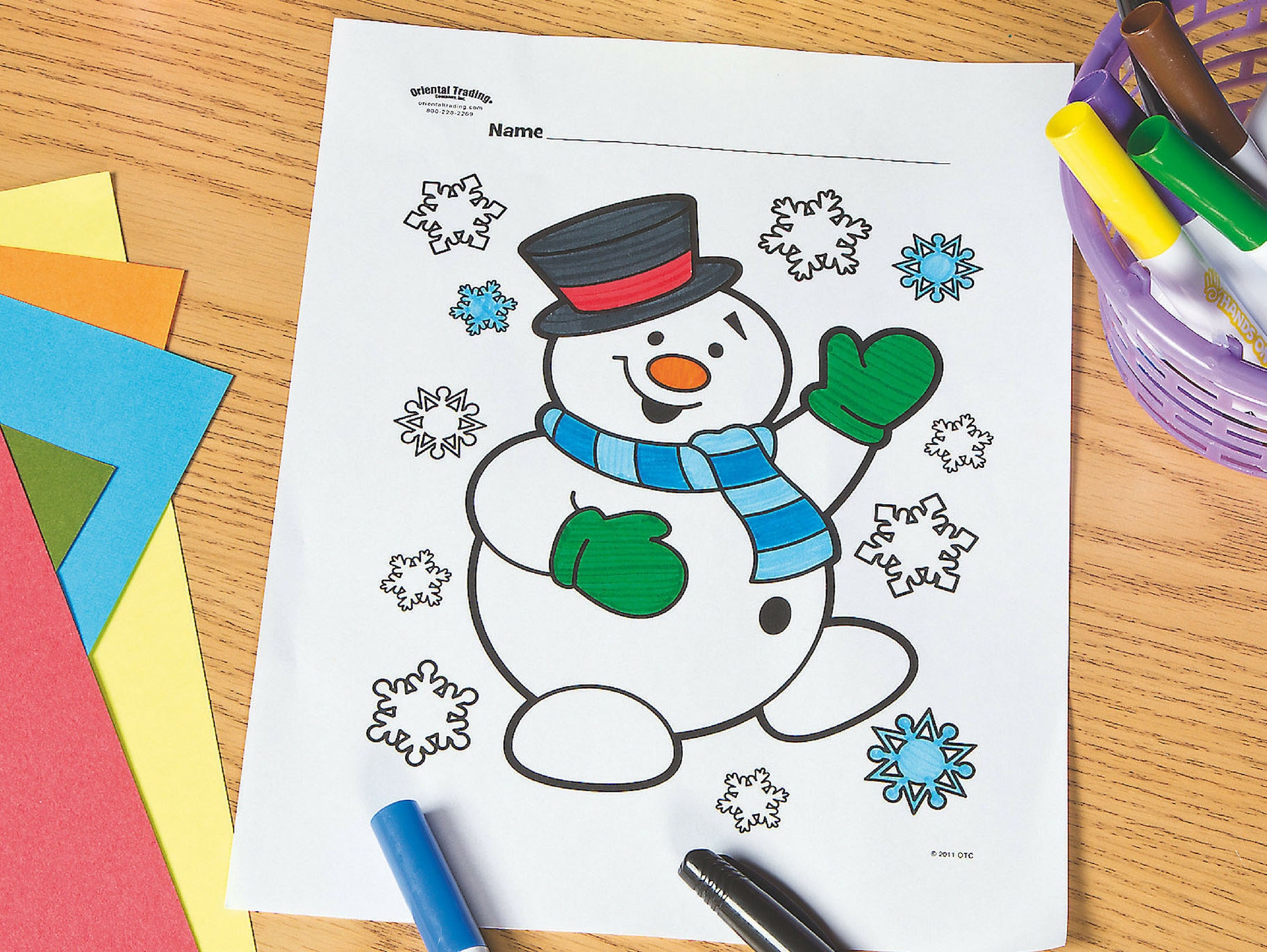 Free Printable Snowman Coloring Pages