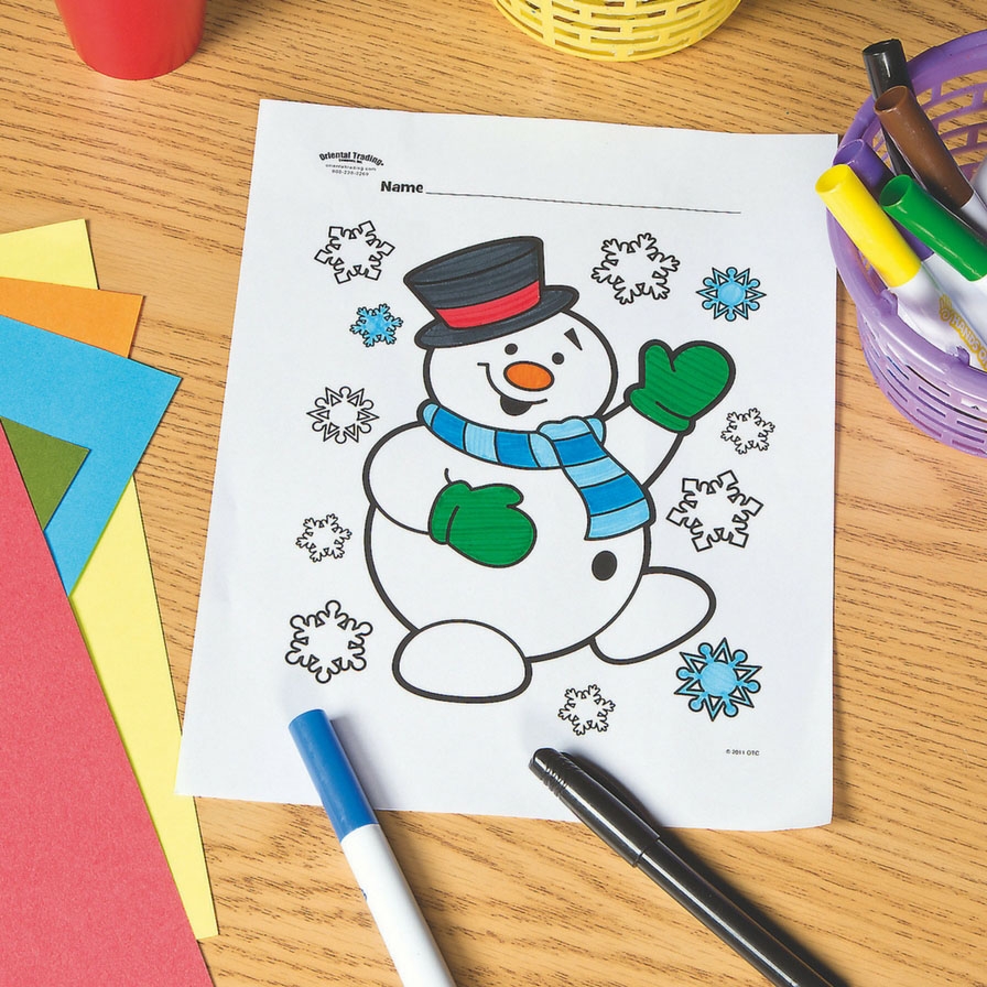 Snowman Free Printable Coloring Page Fun365