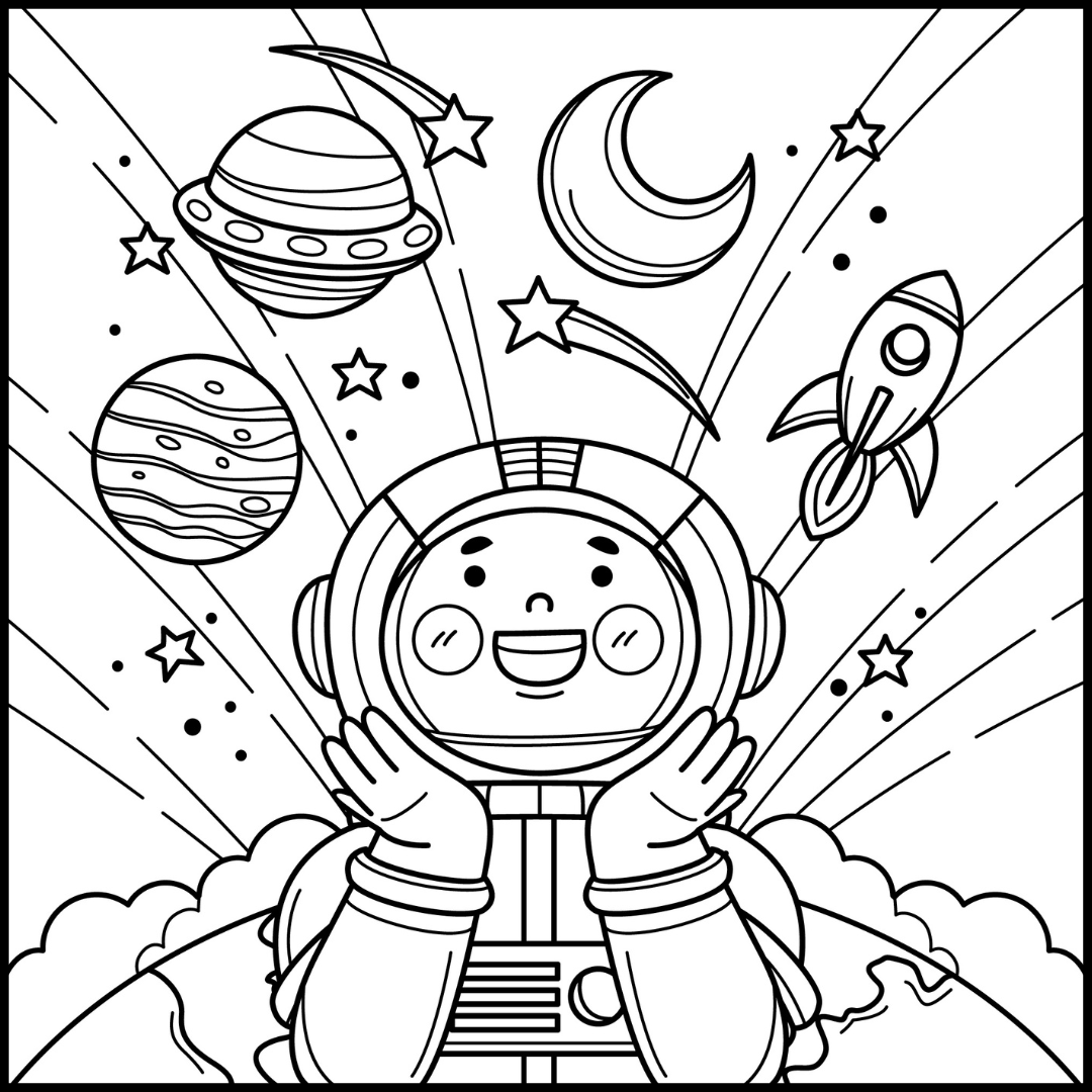Solar Eclipse 2024 Coloring Page Earth Day Made By Teachers