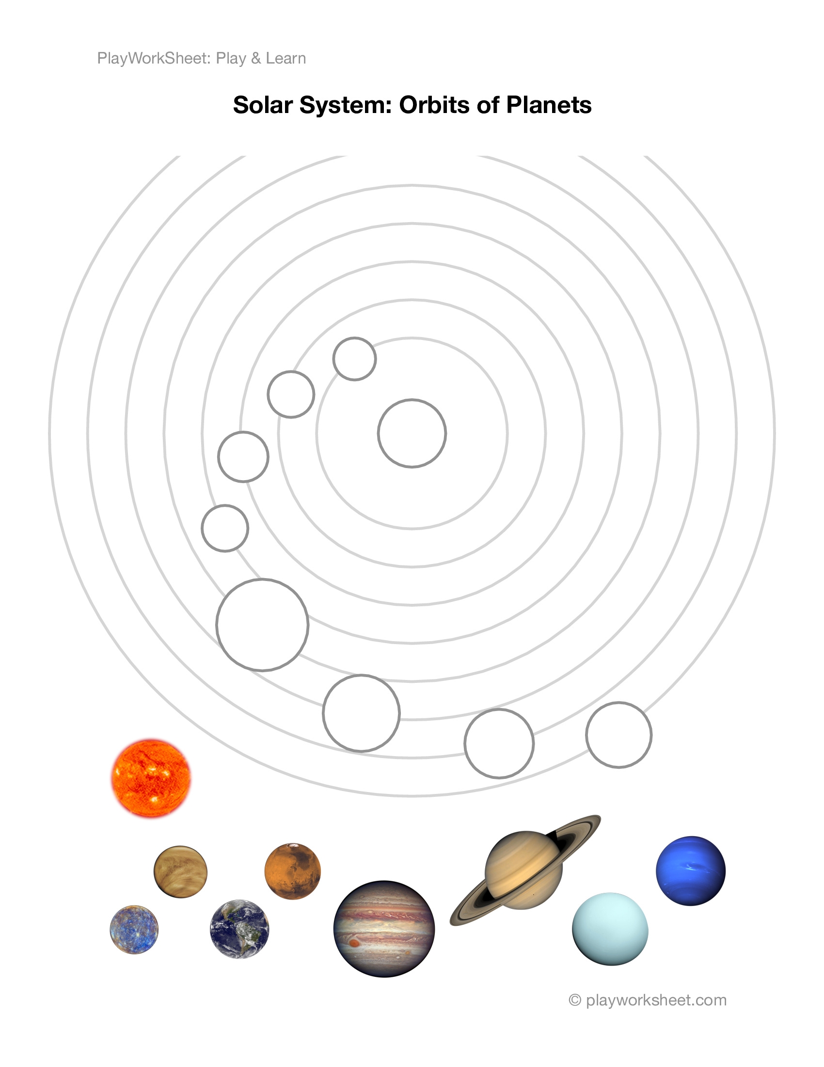Free Printable Planets To Cut Out