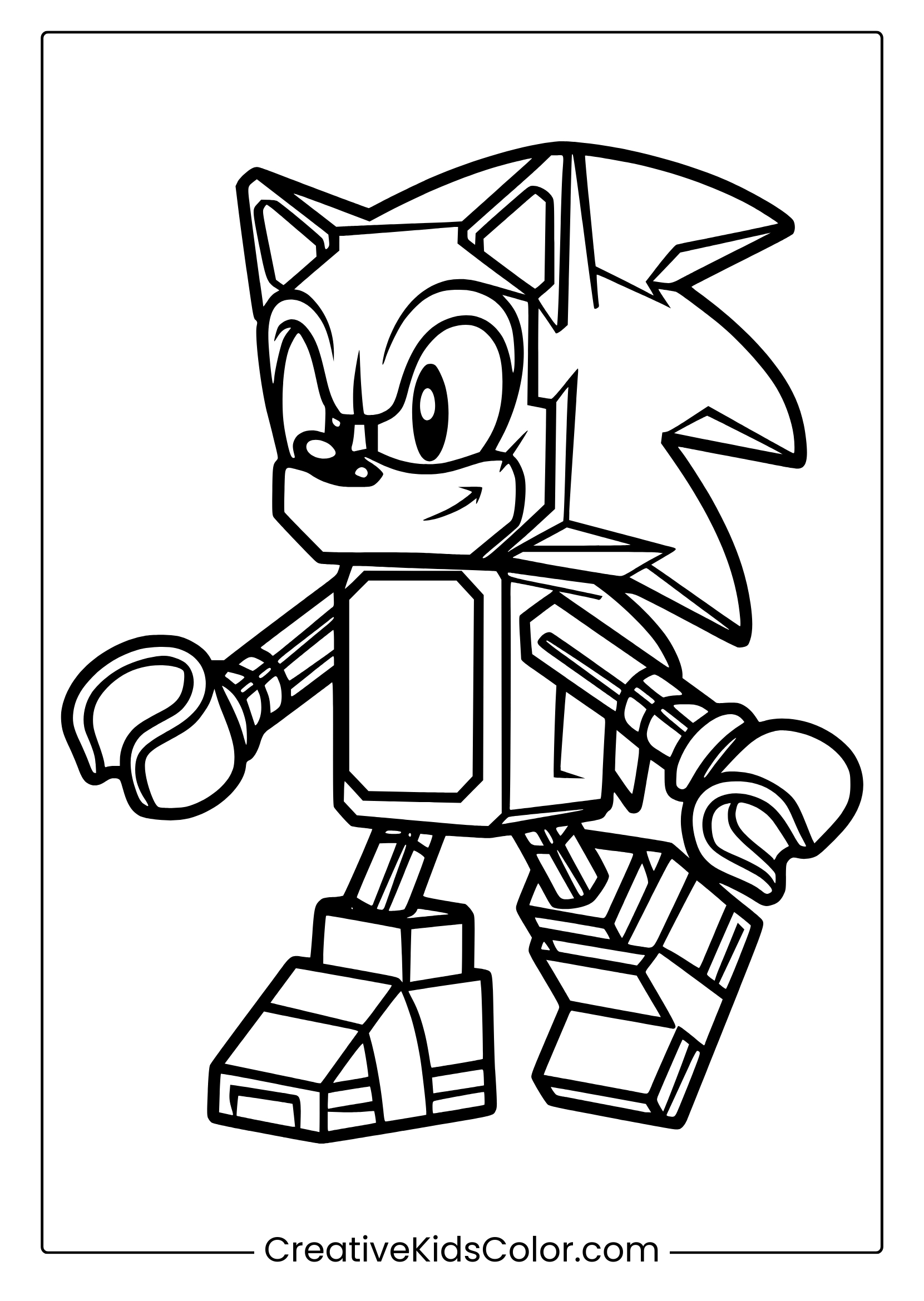 Free Printable Sonic Hedgehog Coloring Pages