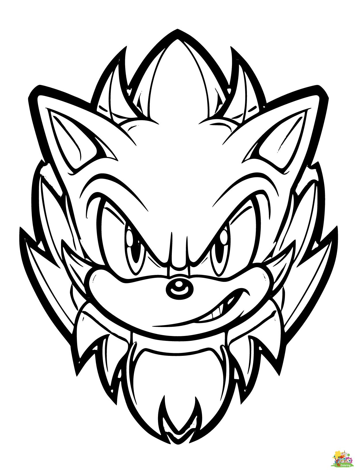 Sonic Free Printable Coloring Pages
