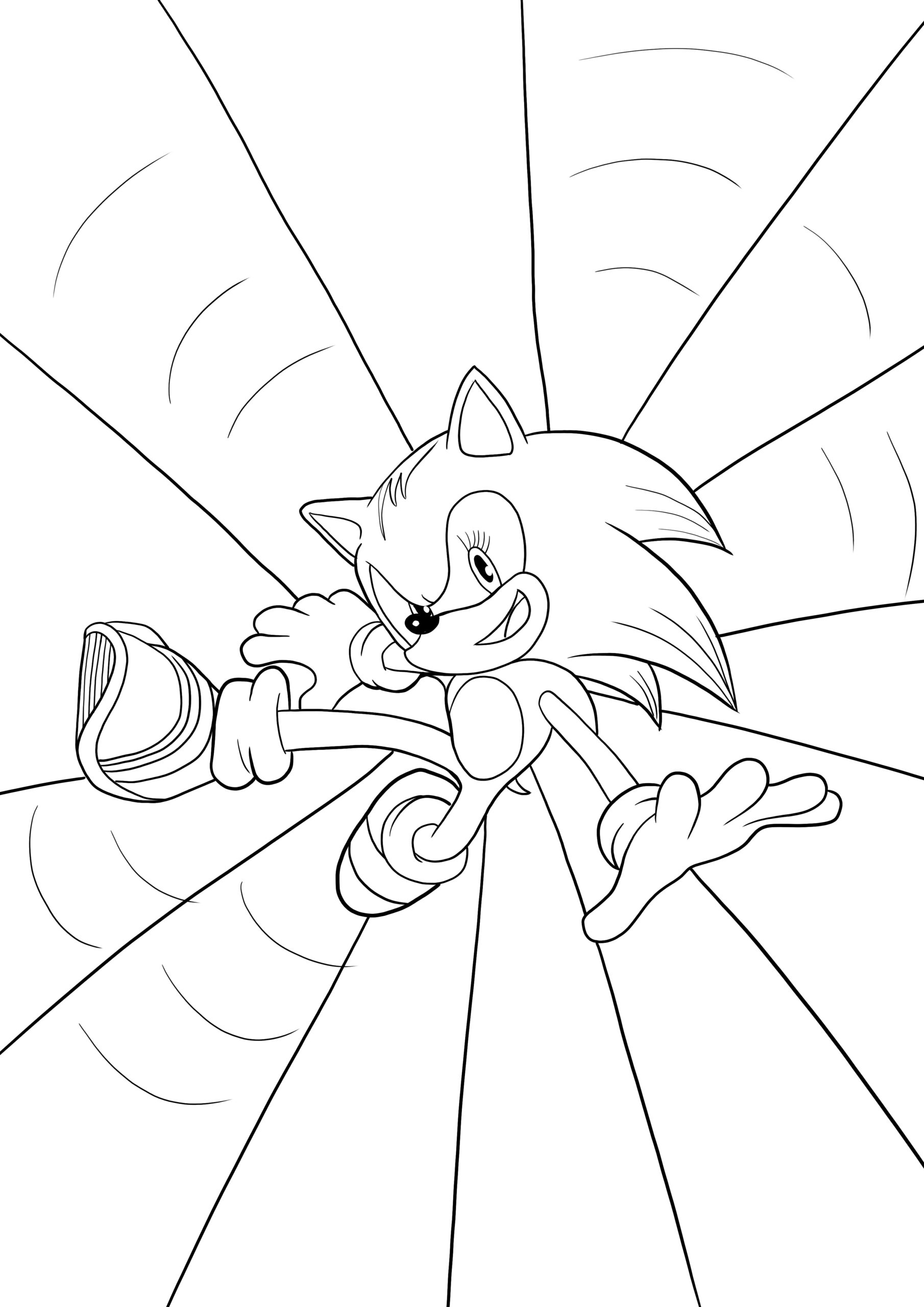 Free Sonic Printable Coloring Pages