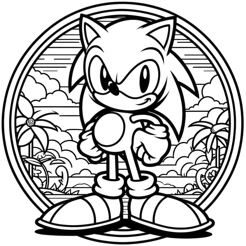 Sonic The Hedgehog Coloring Pages 44 Free Coloring Sheets