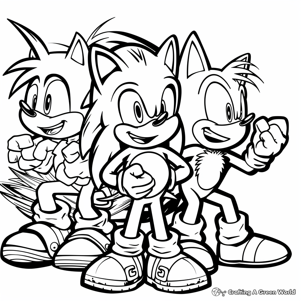 Sonic The Hedgehog Movie Coloring Pages Free U0026 Printable 