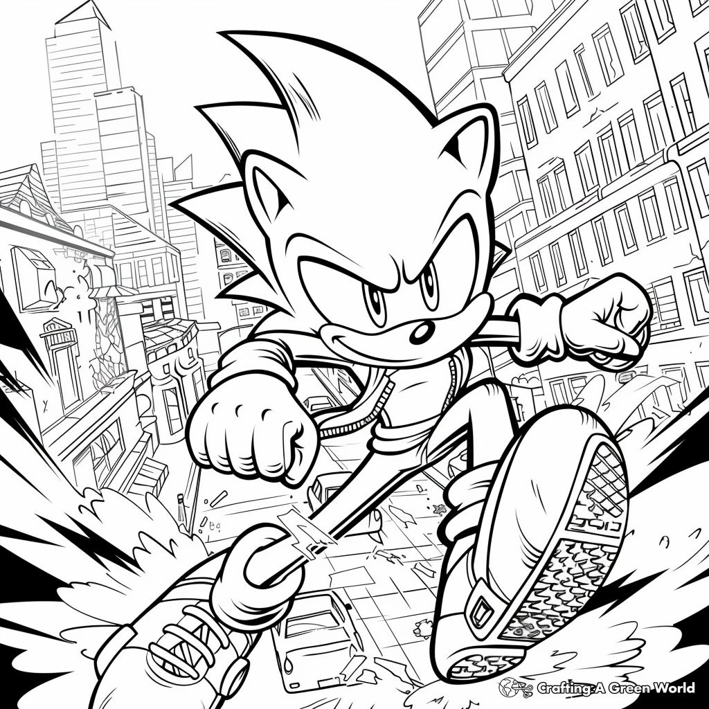 Sonic The Hedgehog Movie Coloring Pages Free U0026 Printable 