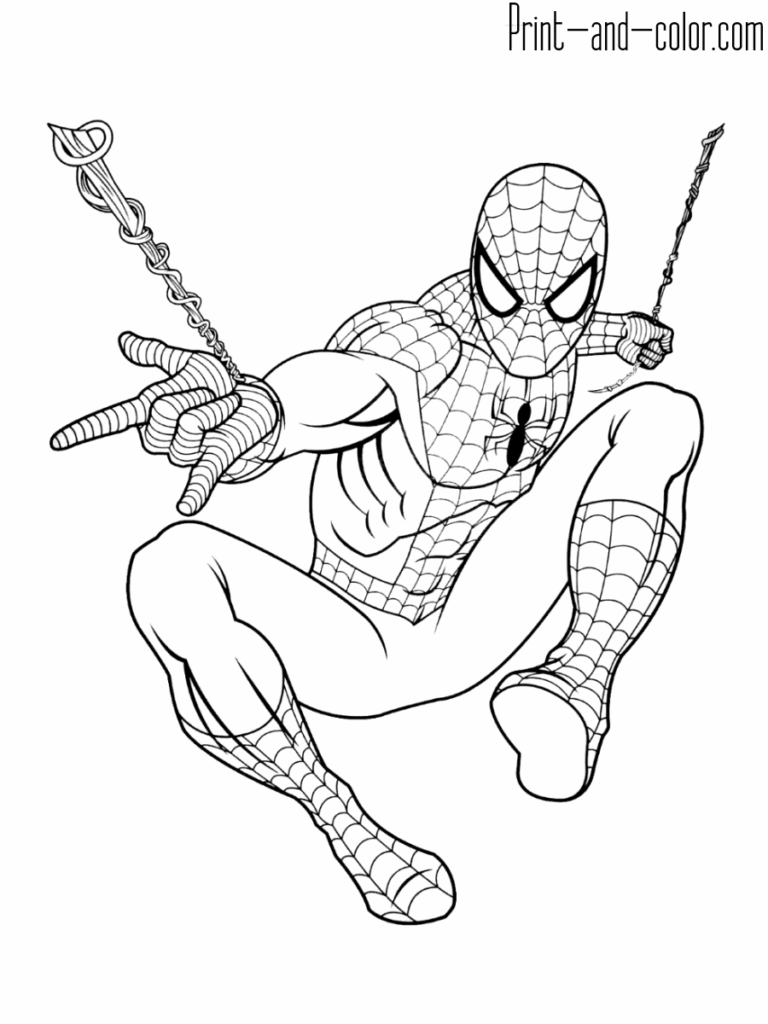 Spider Man Coloring Pages Print And Color