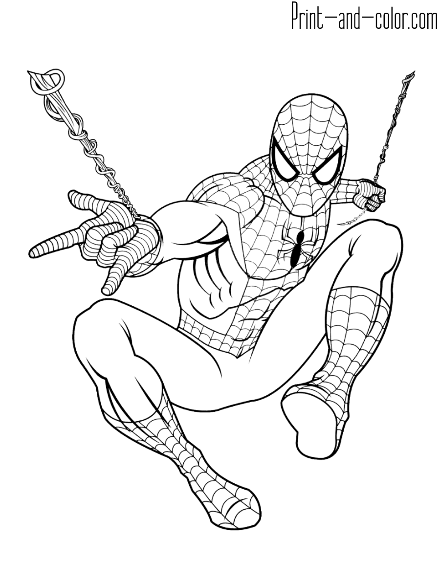 Spider Man Coloring Pages Print And Color