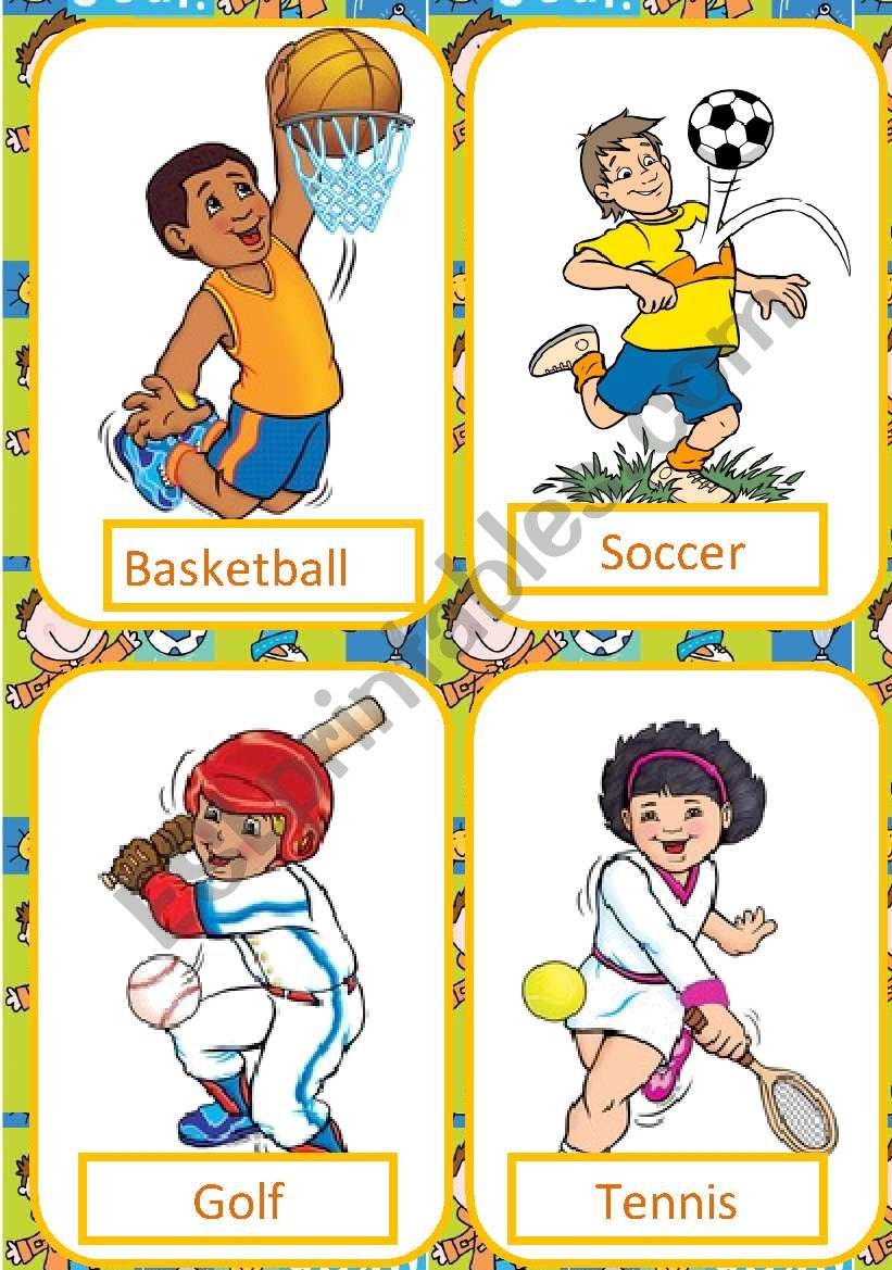 Free Printable Sports Flashcards Printable