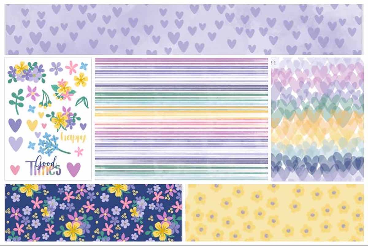 Spring Scrapbooking Papers Like Love Do