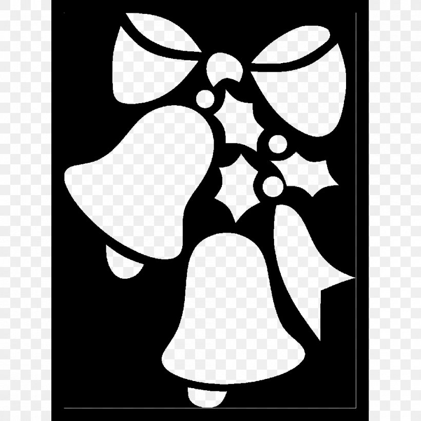 Stencil Christmas Drawing Art Pattern PNG 1000x1000px Stencil Art Bird Black Black And White Download Free