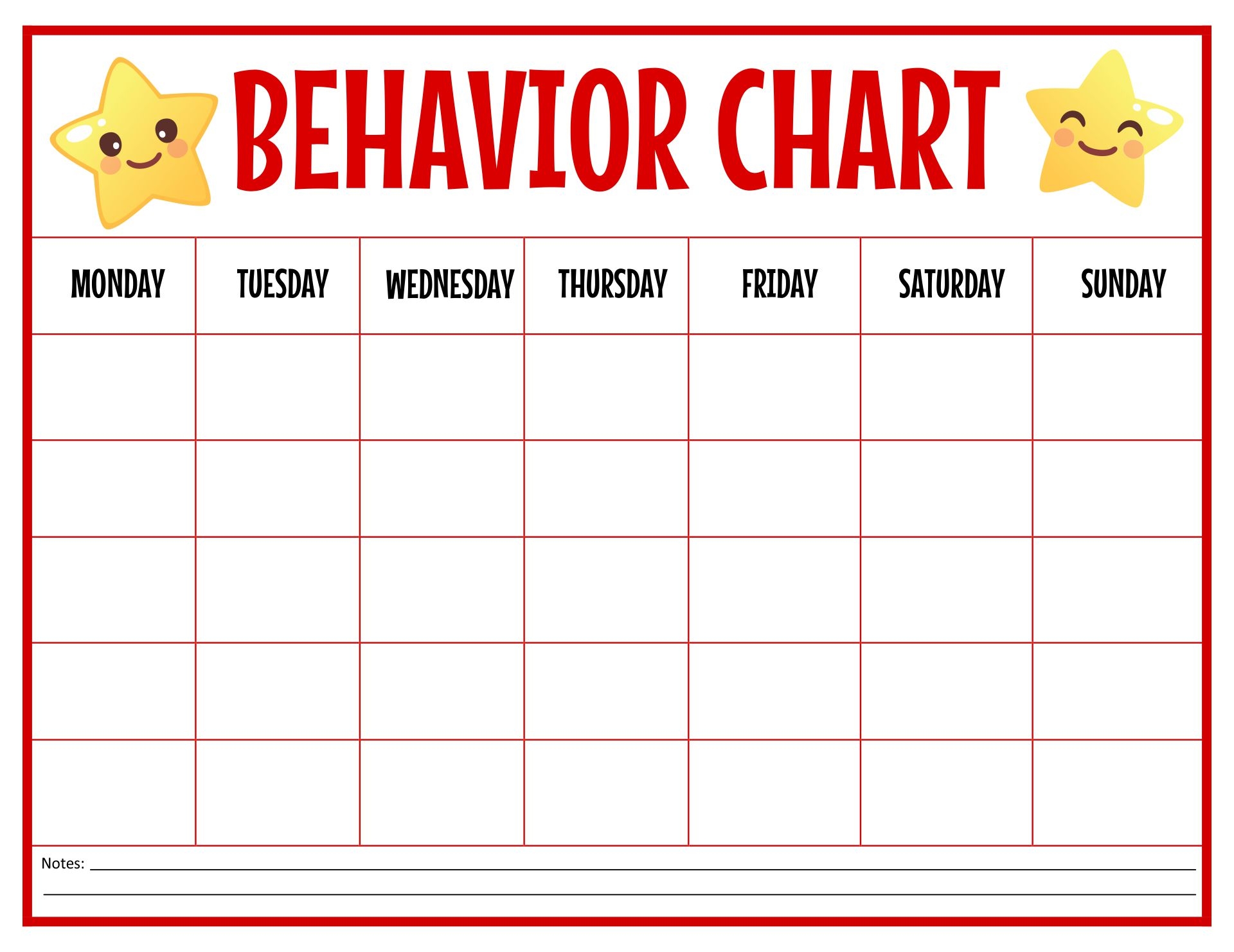Printable Free Sticker Chart