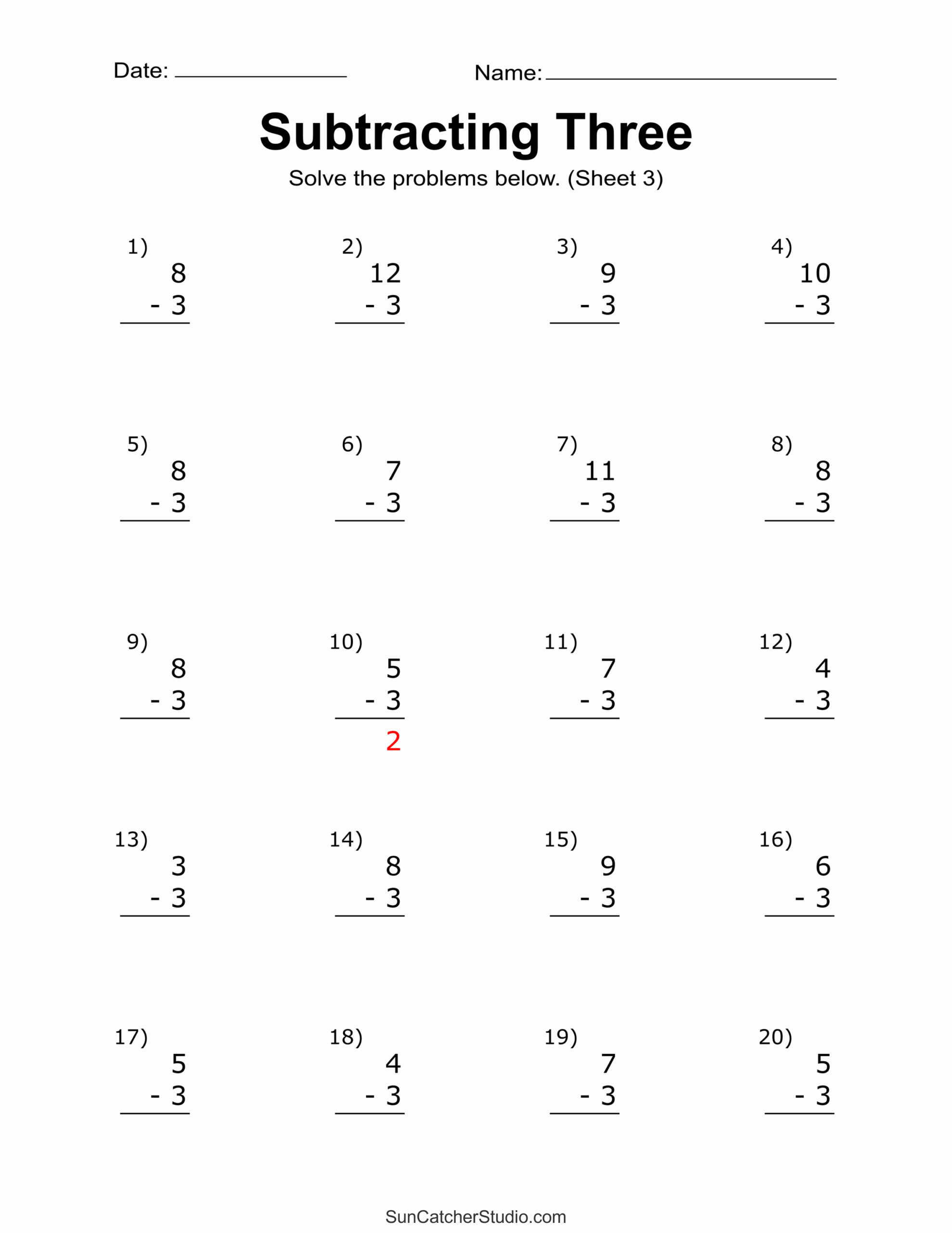 Subtraction Worksheets Free Printable Math Drills Free Printables Monograms Design Tools Patterns U0026 DIY Projects