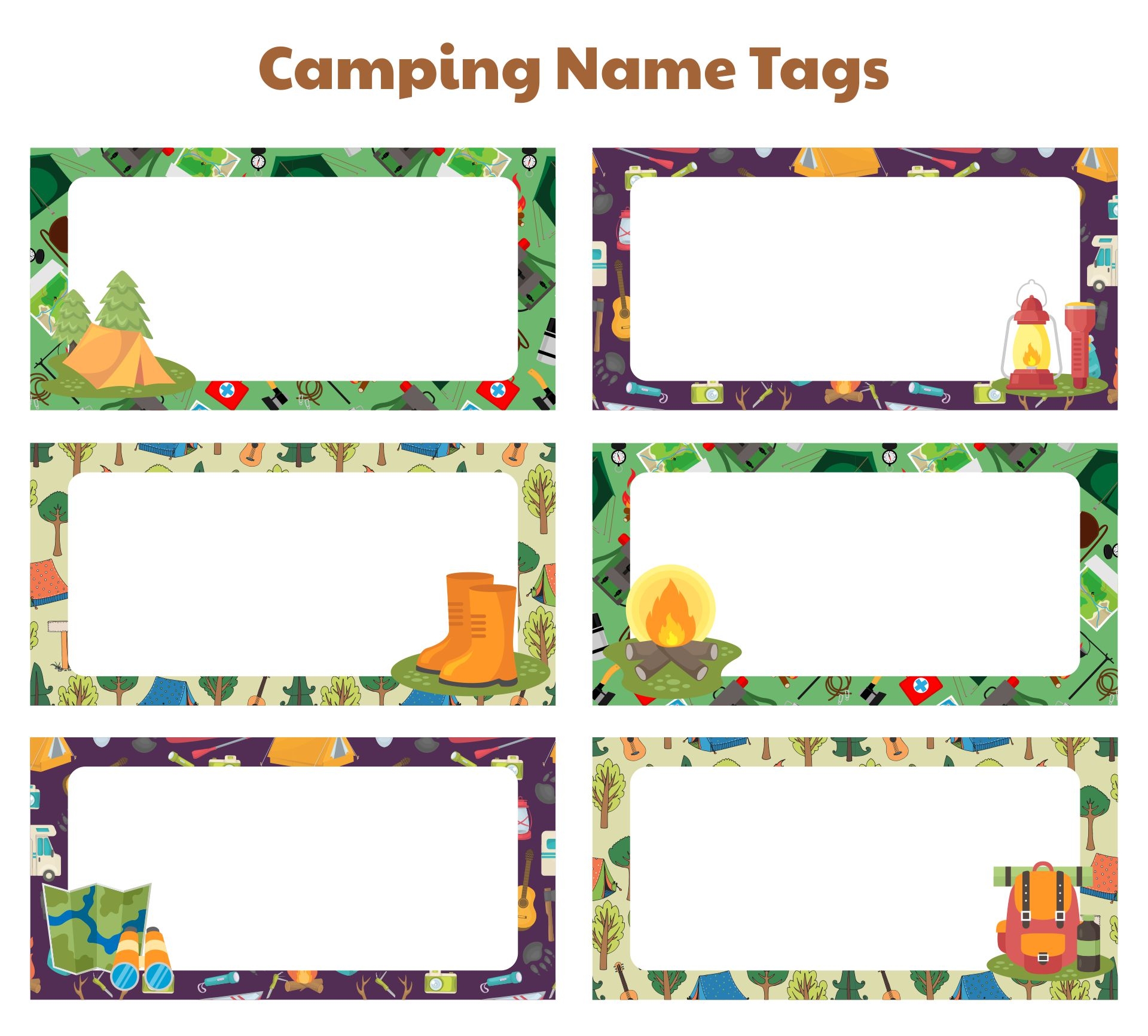 Summer Camp Name Tags