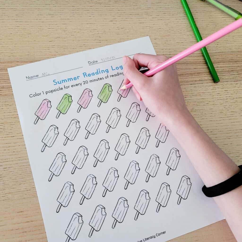 Summer Reading Log FREE Printable 