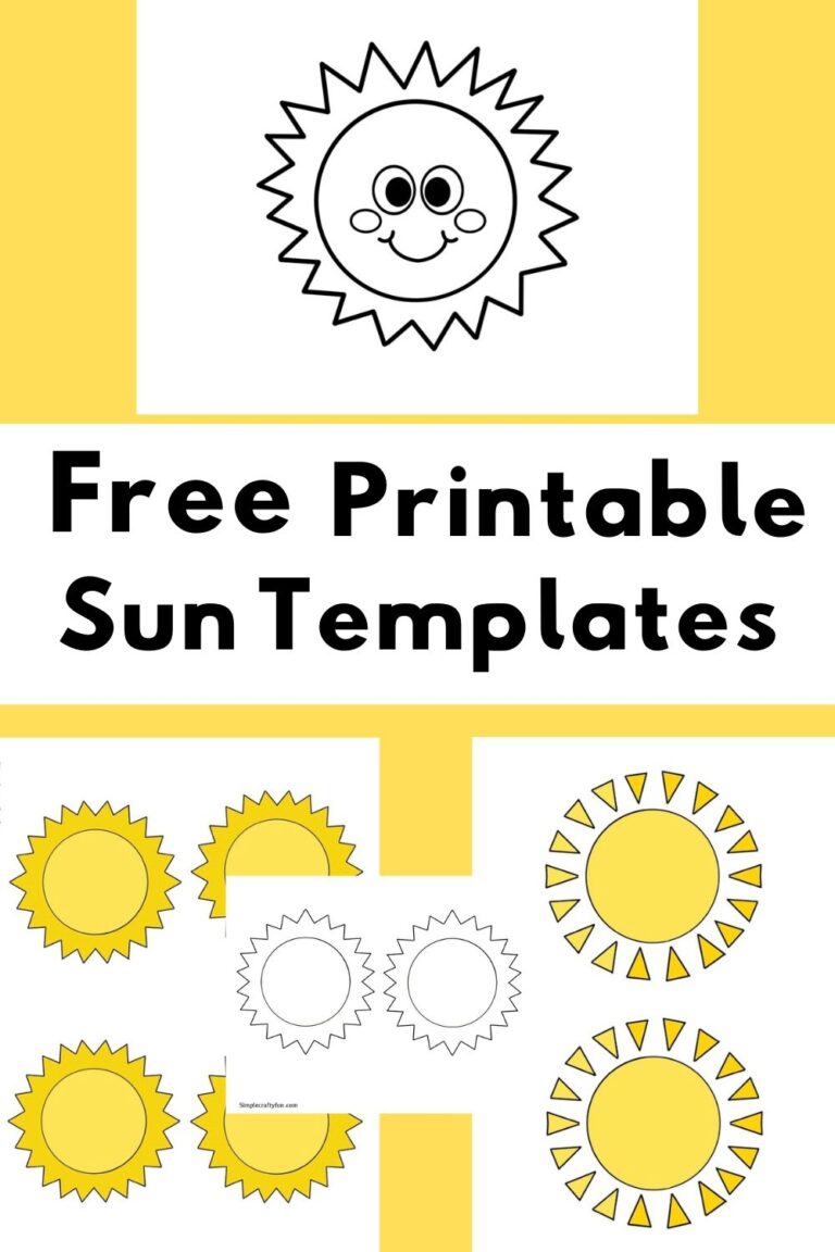 Sun Templates And Coloring Pages Free Printable 