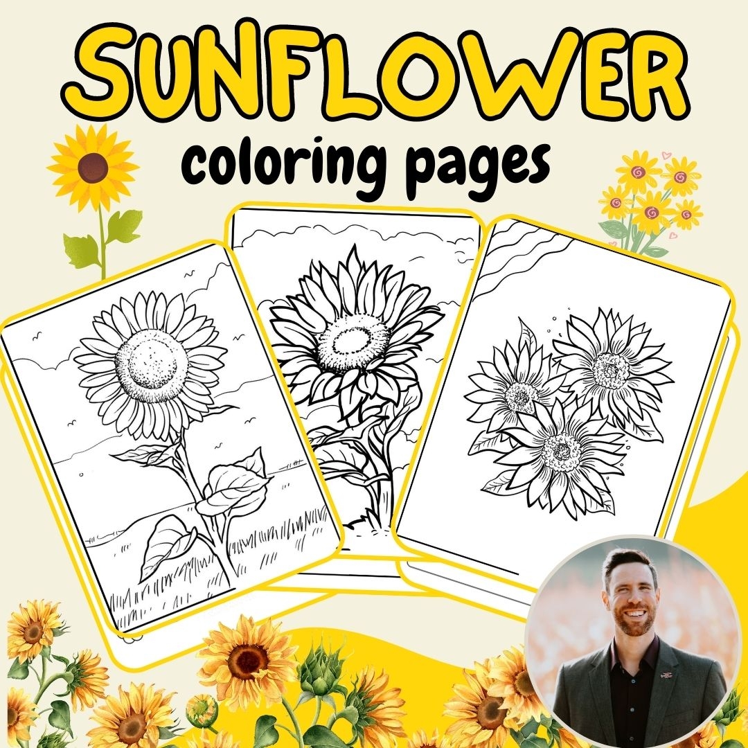 Sunflower Coloring Pages Printable Sunflower Coloring Pages For Kids And Adults Made By Teachers