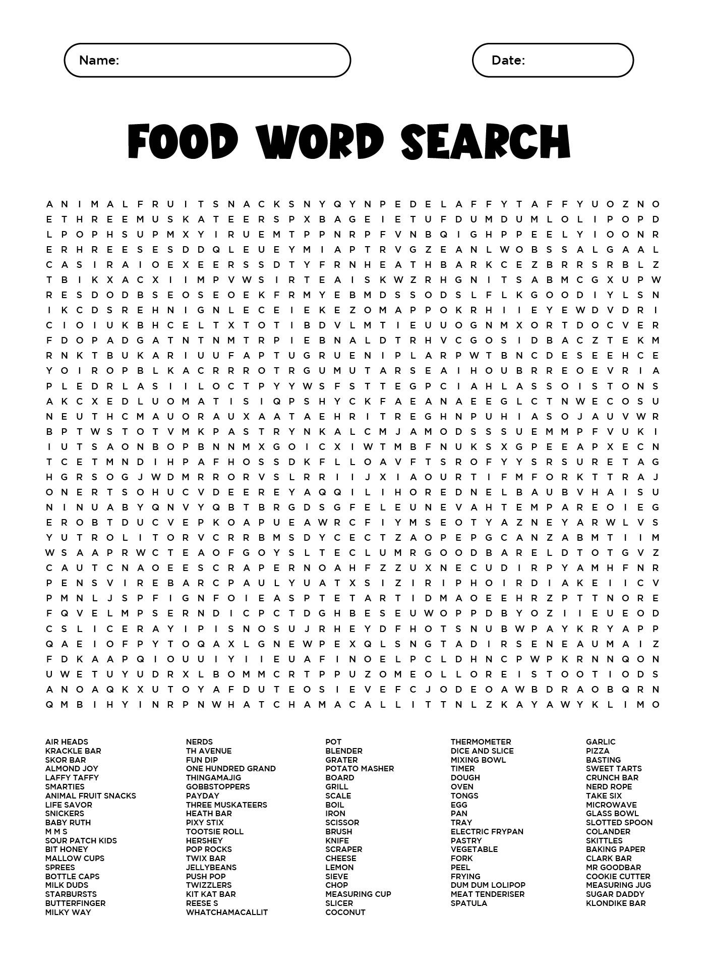 Hard Word Search Printable Pdf Free