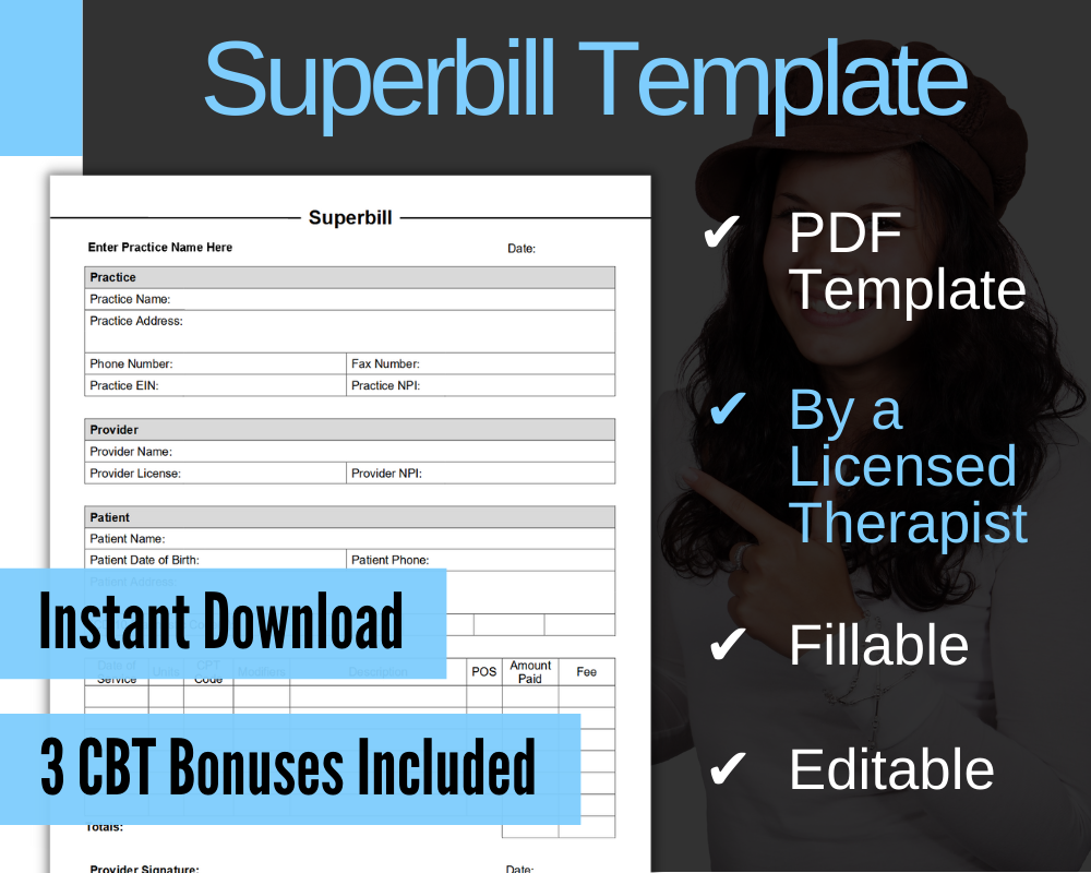 Free Printable Superbill Template
