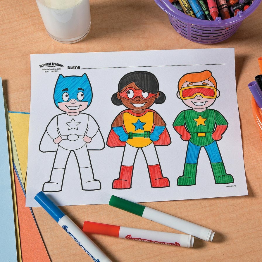 Superhero Free Printable Coloring Page Idea Fun365
