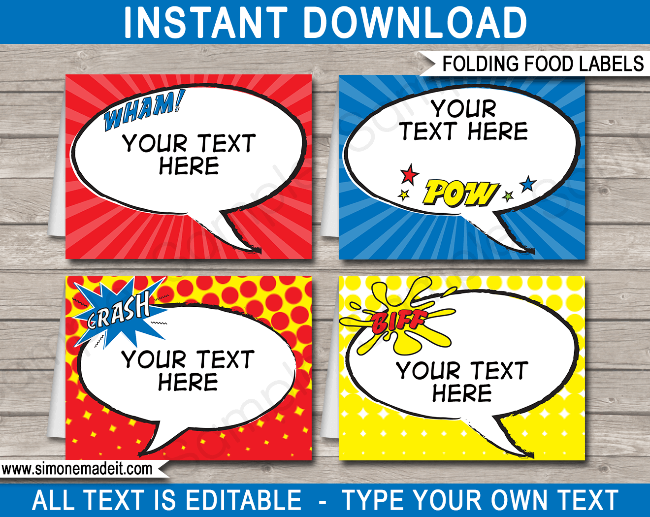 Free Superhero Printables
