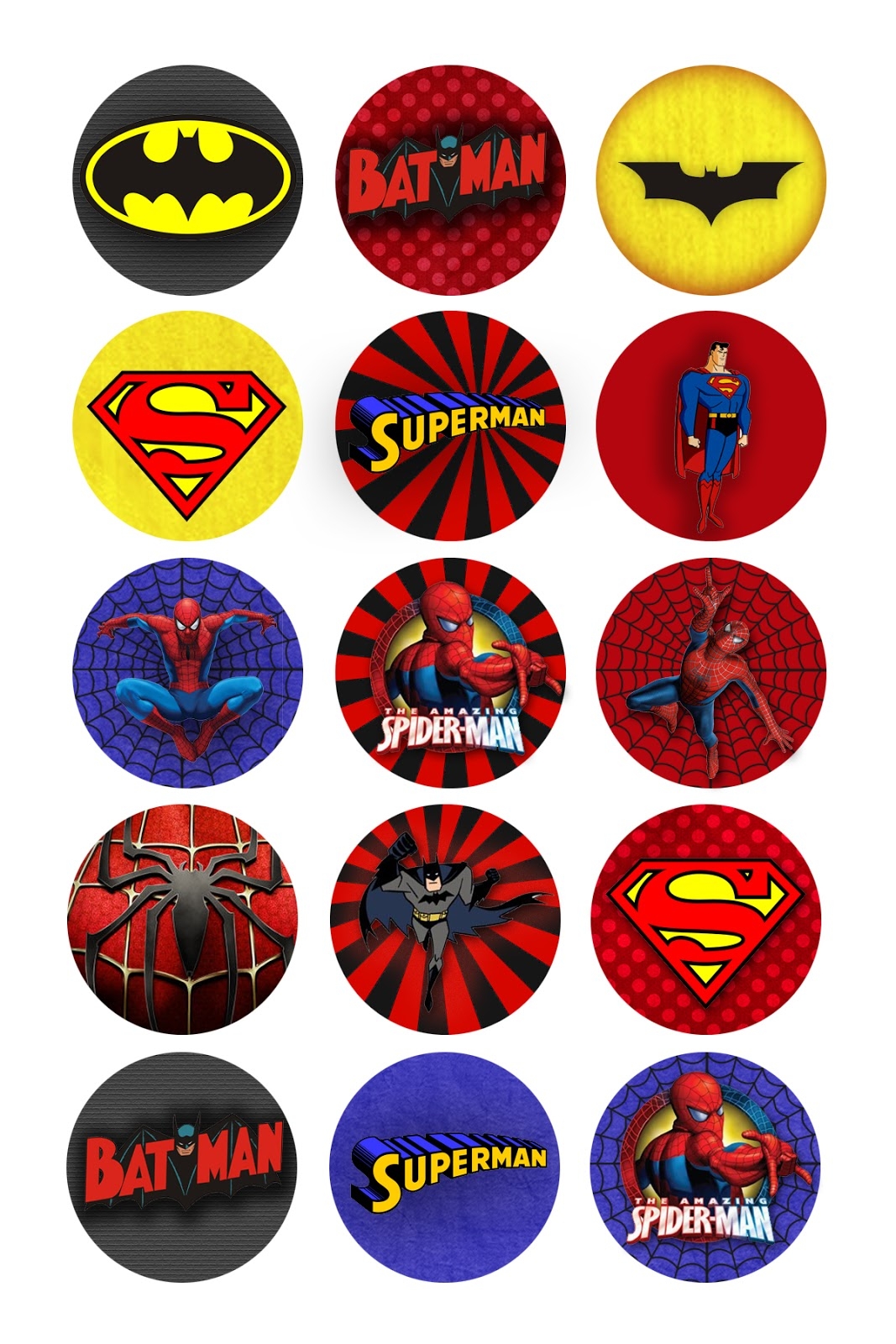 Free Printable Superheroes
