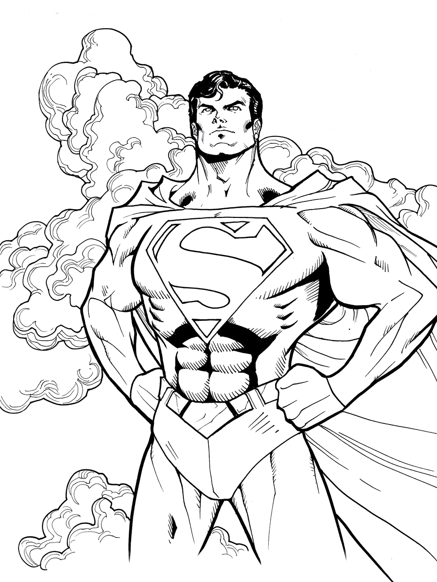 Free Printable Superman Coloring Pages